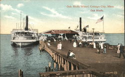 Oak Bluffs Wharf Postcard