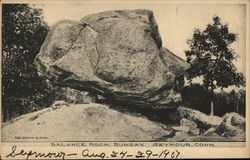 Balance Rock, Bungay Seymour, CT Postcard Postcard Postcard