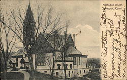 Methodist Church Seymour, CT Postcard Postcard Postcard