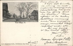 Street Scene York Village, ME Postcard Postcard Postcard