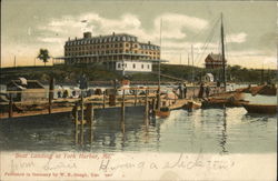 Boat Landing York Harbor, ME Postcard Postcard Postcard