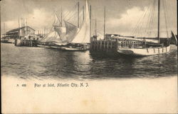 Pier at Inlet Atlantic City, NJ Postcard Postcard Postcard