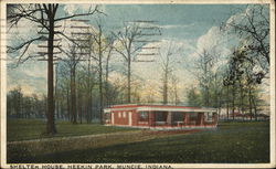 Shelter House, Heekin Park Postcard