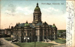 Court House Evansville, IN Postcard Postcard Postcard