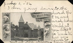 The Woods Public Library Postcard