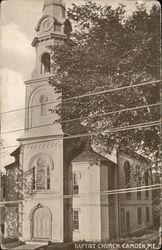 Baptist Church Camden, ME Postcard Postcard Postcard