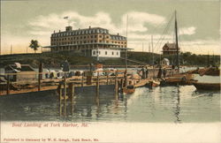 Boat Landing York harbor, ME Postcard Postcard Postcard