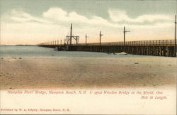 Hampton River Bridge Hampton Beach, NH Postcard Postcard Postcard