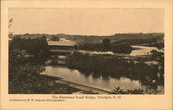 The Barnstead Road bridge Pittsfield, NH Postcard Postcard Postcard