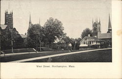 West Street Northampton, MA Postcard Postcard Postcard