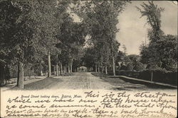 Broad Street Looking Down Postcard