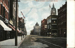 High Street Holyoke, MA Postcard Postcard Postcard