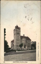 Court House Fall River, MA Postcard Postcard Postcard