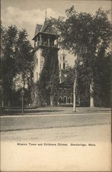 Mission Tower and Childrens Chimes Stockbridge, MA Postcard Postcard Postcard