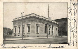 Post Office Holyoke, MA Postcard Postcard Postcard