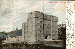 State Armory Fall River, MA Postcard Postcard Postcard