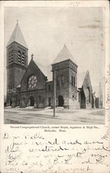 Second Congregational Church Holyoke, MA Postcard Postcard Postcard