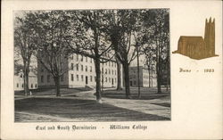 East and South Dormitories, Williams College Postcard