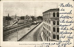 Boston & Maine Central Station Lynn, MA Postcard Postcard Postcard