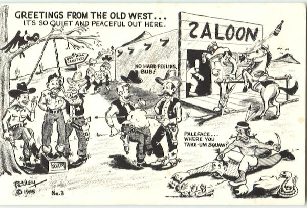 Greetings From The Old West Bob Petley Cowboy Western