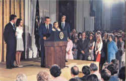 President Richard Nixon Resignation Speech Postcard