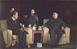 President Nixon and Chinese Premier Hua Kuo Feng Presidents Postcard Postcard