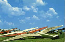 Sailplanes On The Take Off Line Harris Hill Elmira, NY Postcard Postcard