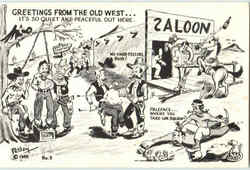 Greetings From The Old West Postcard