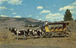 Twenty-Six Passenger Stagecoach Postcard