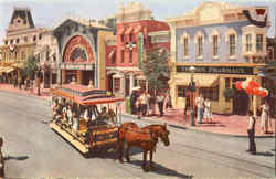Main Street USA Disney Postcard Postcard
