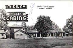Midway Auto Court, On Hwy. 30 Postcard