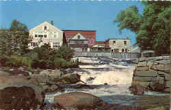 The Falls At Camden Maine Postcard Postcard