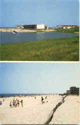 Silver Lake Hobo Beach Motel Postcard