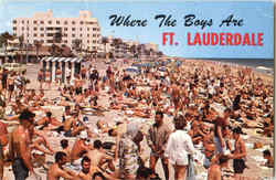 Where The Boys Are Ft. Lauderdale Postcard