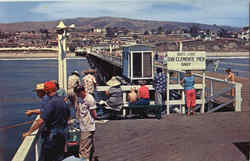 Boats Leave San Clemente Pier Daily California Postcard Postcard