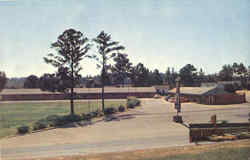 Pines Motel & Restaurant Opelika, AL Postcard Postcard