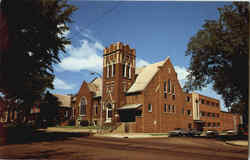 Grace Lutheran Church, Corner of Grand and Second Ave. Postcard