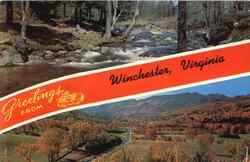 Greetings From Winchester Virginia Postcard Postcard