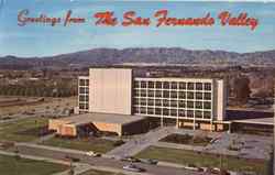 Greetings From The San Fernando Valley, State College Northridge, CA Postcard Postcard