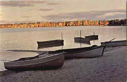 Sunrise Over Michigan's Beautiful Wolf Lake Postcard