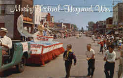 Musky Festival Hayward, WI Postcard Postcard