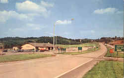 Backley Service Area West Virginia Turnpike Postcard