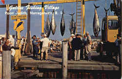 Galilee Fishing Village, Point Judith Narragansett, RI Postcard Postcard