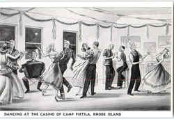 Dancing At The Casino Of Camp Pietila Shannock, RI Postcard Postcard