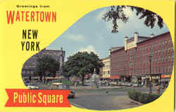 Greetings From Watertown New York Postcard Postcard