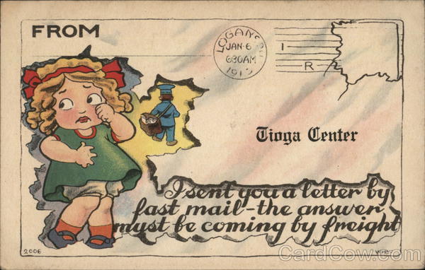 I Send You A Letter... Tioga Center New York