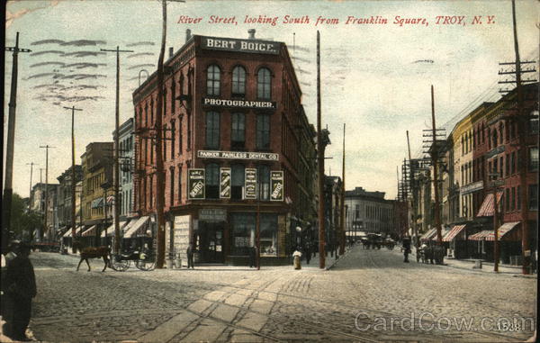 River Street Looking South from Franklin Square Troy New York