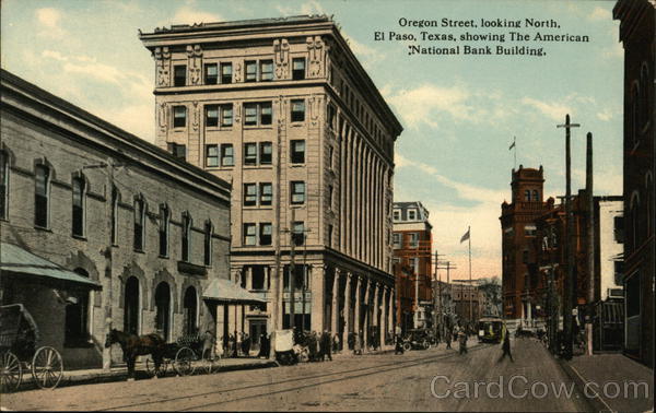 Oregon Street Looking NOrth El Paso Texas