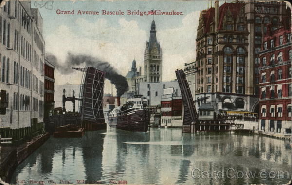Grand Avenue Bascule Bridge Milwaukee Wisconsin