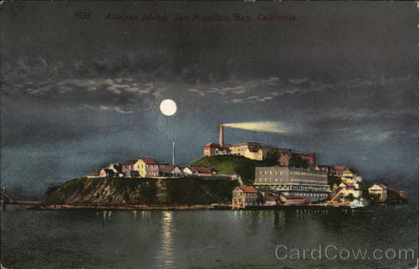 Alcatraz Island at Night San Francisco California